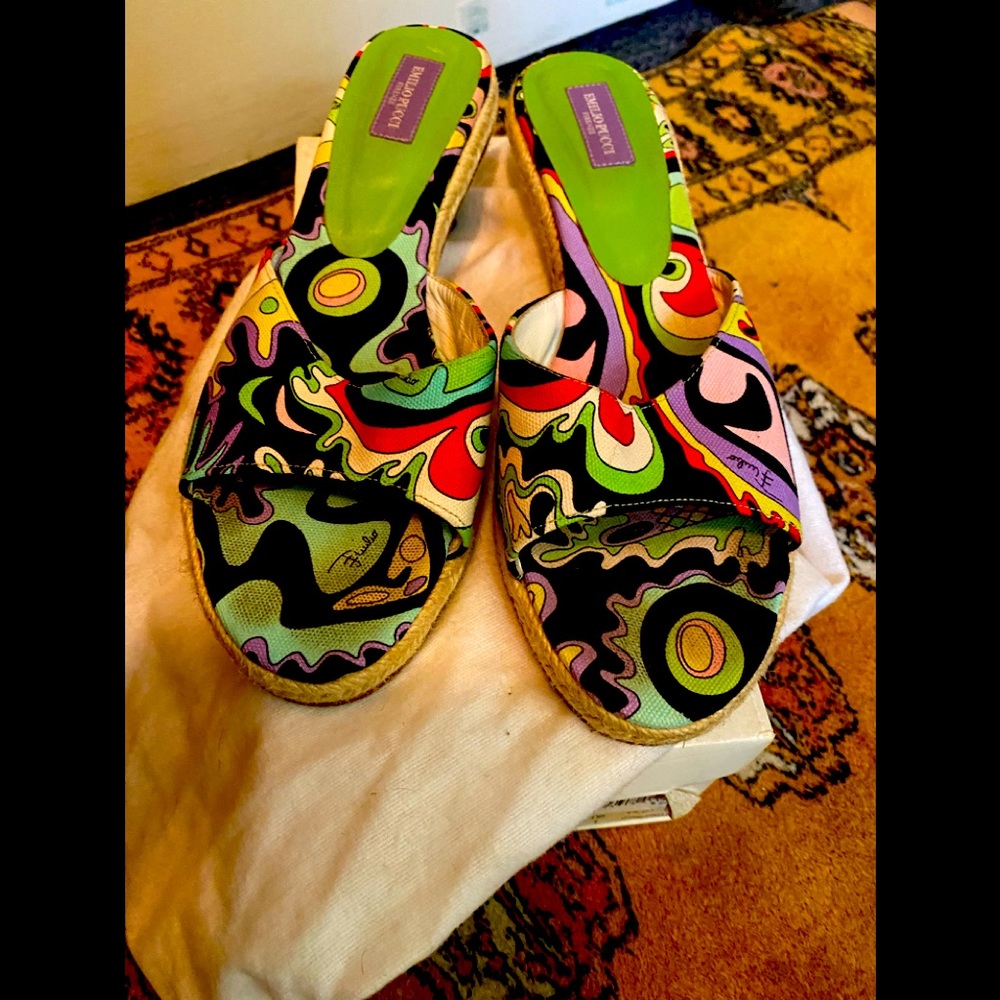 Emilio Pucci authentic amazing colorful heels🌈